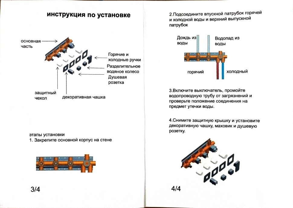 Душевая система скрытого монтажа Grocenberg GB5030MG с Картриджем Kerox (Венгрия)