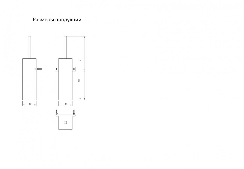 Ёршик для унитаза напольный/подвесной Grocenberg AC0025NK